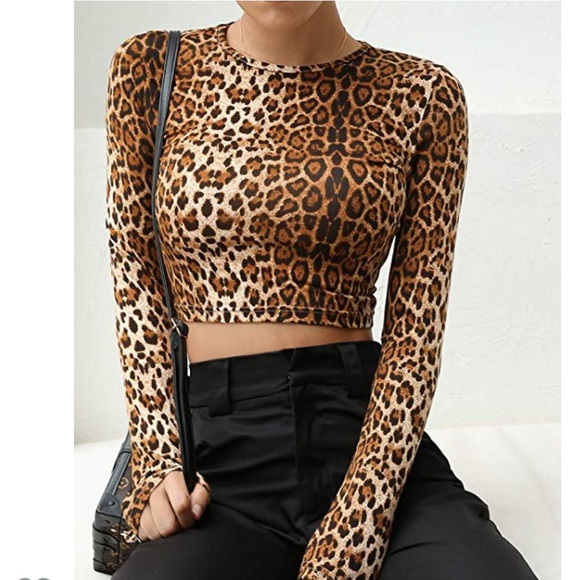 Leopard print crop top - Picture 3 of 4